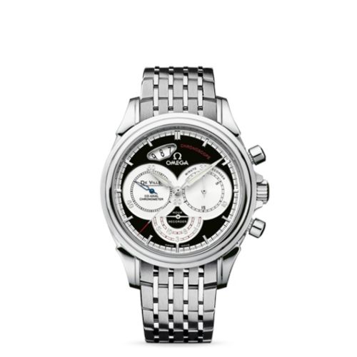 Omega De Ville Co-Axial 41 Chronoscope Stainless Steel / Bracelet / Black